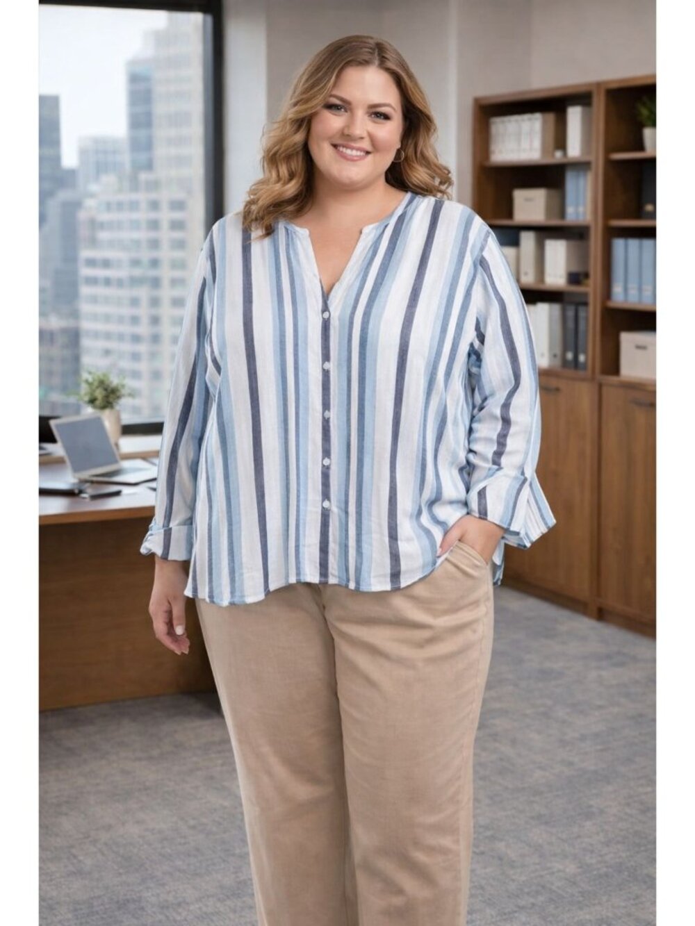 Womens Plus Size XXL Bundle of Blouses and Trousers Set Q02 D